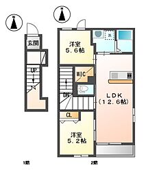 ノースショア 2階