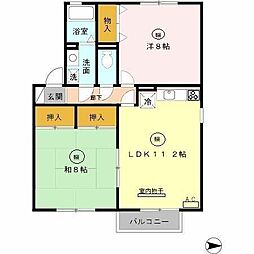 コート2000 2LDKの間取図画像