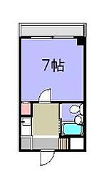 HOUMI北条口 1Kの間取図画像