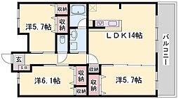 エルグランコウショウ 3LDKの間取図画像