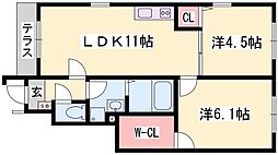 リバーサイドヴィラ西館 1階