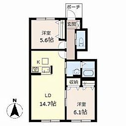 メゾン福渡A 1階