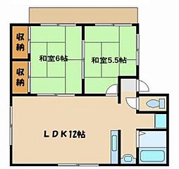 ソワレハイム 2LDKの間取図画像