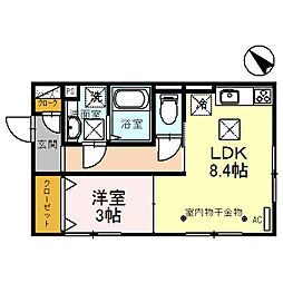 ラフィーネ亀山 1階