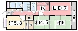 ライオンズマンション姫路東今宿 3LDKの間取図画像
