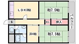 ラフェスタ加西 3LDKの間取図画像