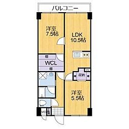 ジョイタウン 2LDKの間取図画像