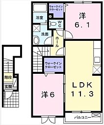 グランツ メゾンII 2階/203