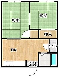 ハイツロクバンカン 2階