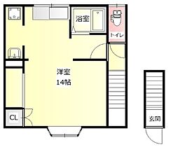 プレミール中野 1Kの間取図画像