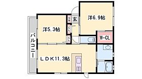 2階 / 2LDK / 54.07㎡