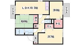 兵庫県加西市北条町横尾（賃貸アパート3LDK・2階・70.43㎡） その2