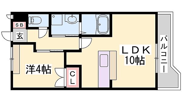 兵庫県三木市宿原(賃貸アパート1LDK・2階・36.00㎡)の写真 その2