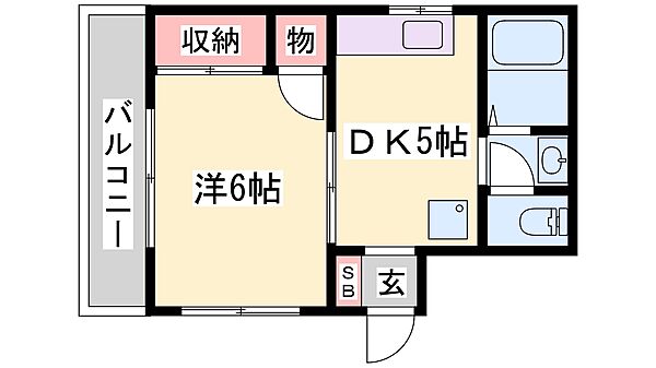 兵庫県加東市社(賃貸アパート1DK・2階・29.00㎡)の写真 その2