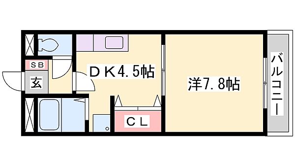 兵庫県加東市藤田(賃貸アパート1DK・1階・30.96㎡)の写真 その2