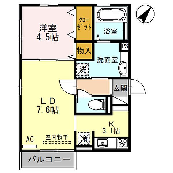兵庫県姫路市書写(賃貸アパート1LDK・2階・40.29㎡)の写真 その2