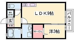 兵庫県姫路市北平野１丁目（賃貸アパート1LDK・1階・34.29㎡） その2