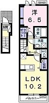 兵庫県姫路市香寺町中仁野（賃貸アパート1LDK・2階・44.66㎡） その2