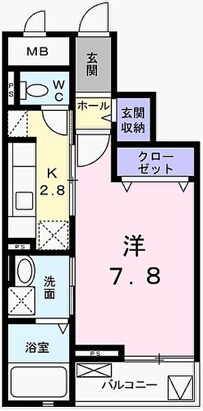 兵庫県姫路市阿保(賃貸マンション1K・3階・30.35㎡)の写真 その2