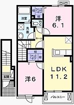 兵庫県神崎郡福崎町南田原（賃貸アパート2LDK・2階・57.63㎡） その2