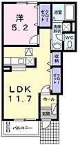 兵庫県三木市志染町広野８丁目（賃貸アパート1LDK・1階・41.59㎡） その2