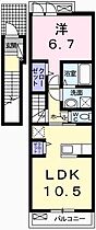 兵庫県加西市北条町北条（賃貸アパート1LDK・2階・45.07㎡） その2