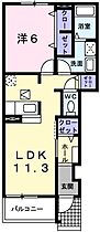 兵庫県赤穂郡上郡町竹万（賃貸アパート1LDK・1階・44.18㎡） その2