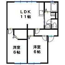 兵庫県三木市大村（賃貸アパート2LDK・2階・52.84㎡） その2