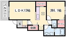 兵庫県姫路市青山６丁目（賃貸アパート1LDK・1階・45.77㎡） その2