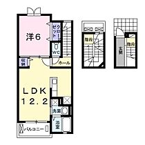 兵庫県高砂市神爪１丁目（賃貸アパート1LDK・3階・52.99㎡） その2