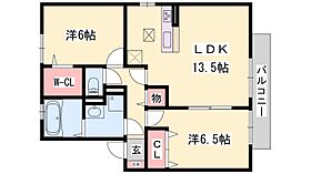 兵庫県姫路市砥堀（賃貸アパート2LDK・2階・62.10㎡） その2