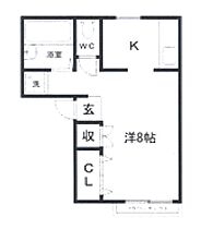 2階 / 1K / 25.14㎡