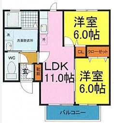 間取図画像 2LDK