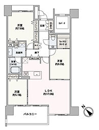 間取図画像 3LDK