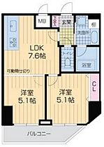 ロイヤルヒル神戸三ノ宮II  ｜ 兵庫県神戸市中央区加納町３丁目（賃貸マンション2LDK・9階・40.79㎡） その2