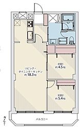 ファミール澄川 2LDKの間取図画像