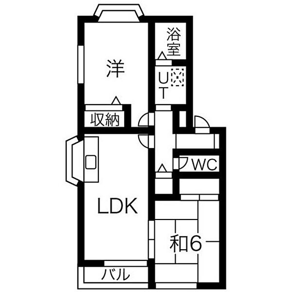 セゾン小泉 205｜兵庫県神戸市西区竜が岡5丁目(賃貸アパート2LDK・2階・51.85㎡)の写真 その2