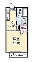 岡山県倉敷市日吉町（賃貸アパート1K・2階・24.81㎡） その2