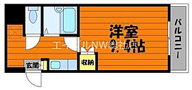 岡山県倉敷市玉島（賃貸マンション1K・3階・25.60㎡） その2