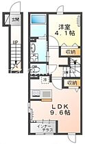 岡山県倉敷市中島（賃貸アパート1LDK・2階・42.64㎡） その2