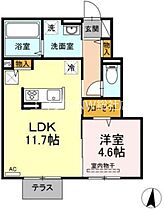 岡山県倉敷市酒津（賃貸アパート1LDK・1階・41.82㎡） その2