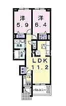 岡山県倉敷市連島5丁目（賃貸アパート2LDK・1階・55.17㎡） その2