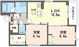 岡山県倉敷市鶴形2丁目6-50（賃貸マンション2LDK・3階・59.58㎡） その2