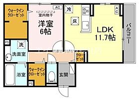 岡山県倉敷市日吉町（賃貸アパート1LDK・1階・52.13㎡） その2