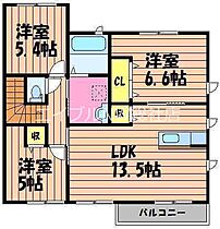 岡山県倉敷市水江（賃貸アパート3LDK・2階・73.72㎡） その2