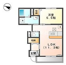 岡山県倉敷市玉島（賃貸アパート1LDK・1階・41.96㎡） その2