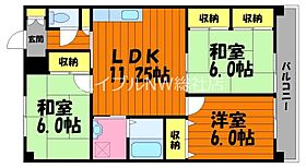 岡山県総社市中央3丁目（賃貸マンション3LDK・4階・65.00㎡） その2