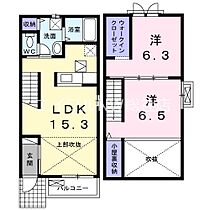 岡山県倉敷市中庄（賃貸アパート2LDK・1階・63.63㎡） その2