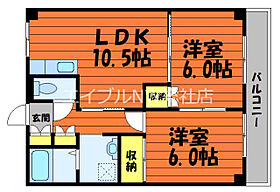 岡山県総社市中央6丁目（賃貸アパート2LDK・5階・54.25㎡） その2