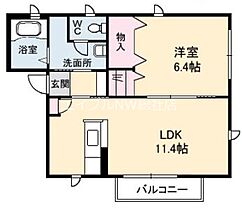 岡山県倉敷市中島（賃貸アパート1LDK・1階・42.78㎡） その2